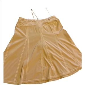 Athleta tan skirt with drawstrings